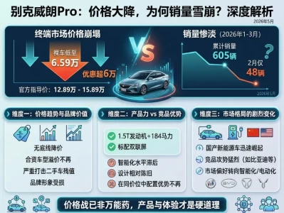 别克威朗价格大跳水：从13万到6万，这台"合资钢炮"到底值不值得抄底？