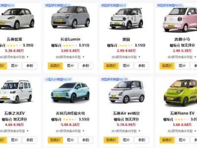 补贴后5万左右纯电动汽车_高性价比新能源车推荐清单