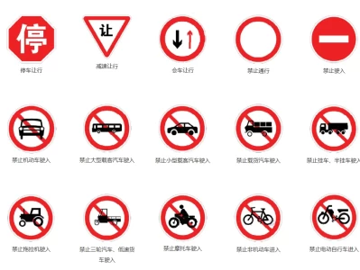 交通标志介绍_常见道路标识图解与含义解析