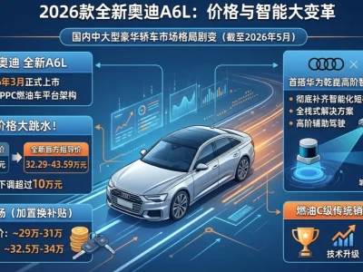 2026年最新奥迪A6L报价与落地价解析：官降10万加持华为智驾，销冠也要求变？