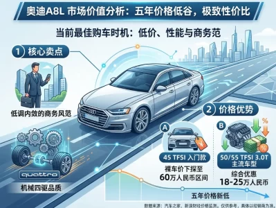别被80万指导价吓到：奥迪A8可能是目前中国市场“水分”最大的顶级豪车