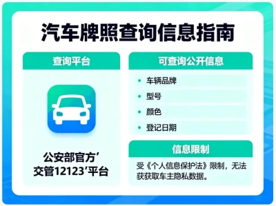 汽车牌照查询指南：一文搞懂如何安全查车牌信息