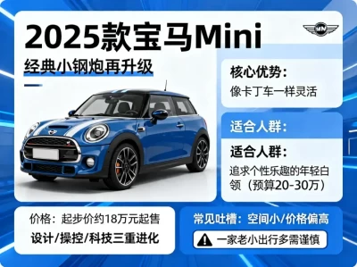 宝马Mini 2025款怎么样？深度评测：可爱又野性，值不值得入手？