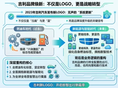 吉利换标背后：从“六块腹肌”到“扁平化”，一场被误读的审美升级