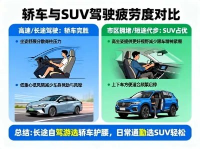 跑长途到底是轿车累还是SUV累？老司机告诉你“腰痛”背后的科学真相