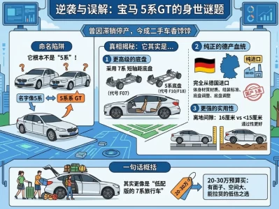 宝马GT5：一台被误解的"跨界怪胎"，为什么二手车商抢着要？