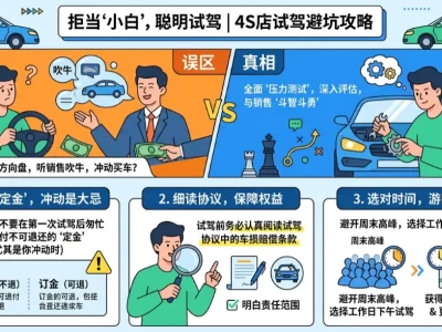 ​4S店预约试驾全流程攻略：超详细避坑与防套路指南，买车前必看