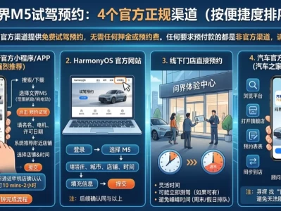问界M5试驾预约超详细全攻略：一键搞定渠道、避坑与体验重点