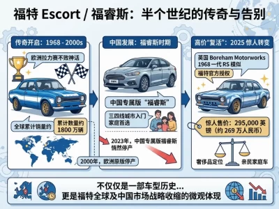 福特Escort：从1800万辆国民神车到269万元复刻传奇，一个名字的两重命运