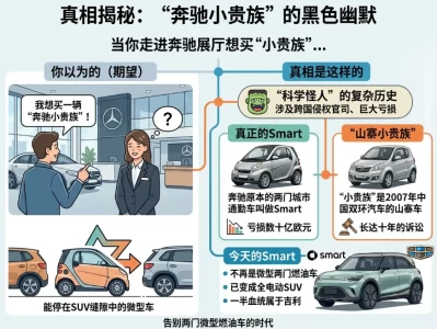 深扒「奔驰小贵族」：一场误传15年的命名乌龙，与亏损40亿欧元的微型车魔咒