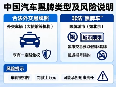 汽车黑牌全解析：从外交特权到黑市乱象，使用风险与法律“雷区”大起底