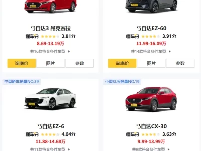 马自达价格全解析（2026版）：从入门到高端，一篇讲清“值不值买”