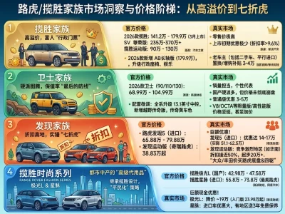 2026路虎报价真相：“保值天花板”与“价格骨折王”并存，买车前必须算清这四笔账