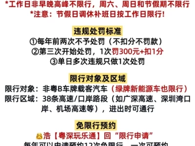 深圳黄标车限行政策_2025最新限行规定解读