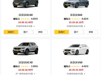 国产沃尔沃车型报价_2025年最新价格表及优惠信息