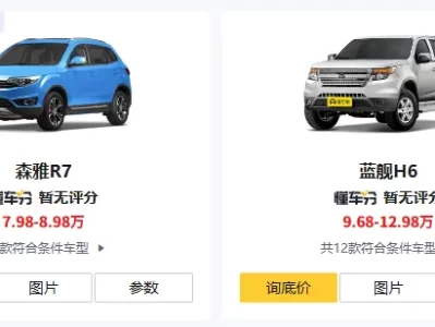 天津一汽车型大全_最新报价及热销车型推荐