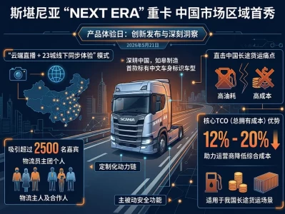 “公路之王”更接地气：深剖斯堪尼亚“南通造”NEXT ERA重卡，如何用“中国智慧”重塑长途货运TCO价值？