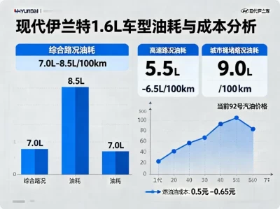 【深度实测】现代伊兰特1.6L真实油耗到底是多少？养车成本全解析