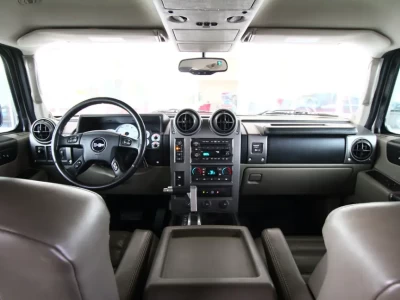 悍马H2内饰实拍_豪华越野车内饰细节全解析