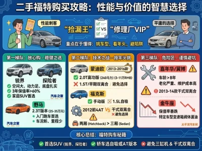 福特二手车值得买吗？一份"捡漏"与"踩坑"并存的选购地图