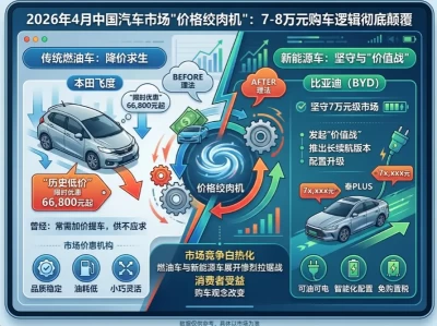 【深度观察】7万-8万预算决战2026：抄底新本田，还是拥抱比亚迪？