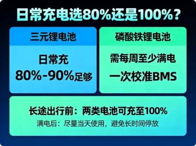 新能源车充电正确方法（80%还是100%）