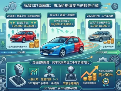标致307两厢价格全解：新车历史与2026二手市场实操