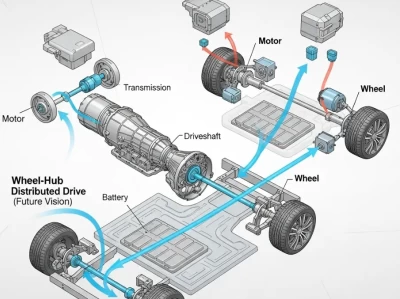 从“力出一孔”到“四轮独立”：深度解构新能源汽车电机布置的三大流派