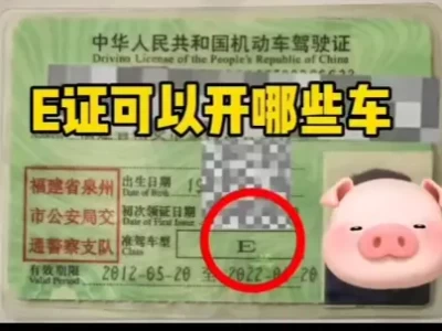 驾照的E本指的可以开是什么车型