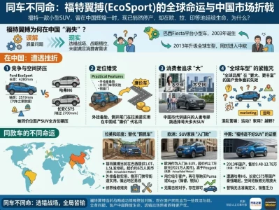 福特EcoSport：一台被中国市场"判死刑"的全球车，为什么在国外还能卖？