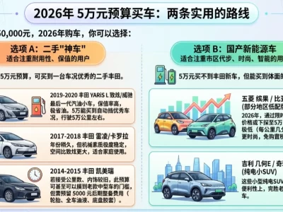 3万到5万能买到丰田新车吗？2026年真实行情揭秘与避坑指南