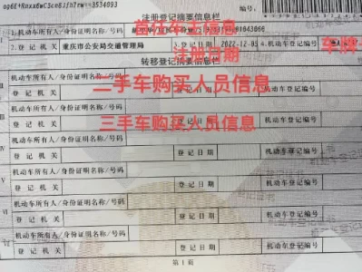 机动车登记证书编号_汽车绿本编码查询与用途详解