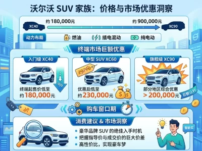 2026年沃尔沃SUV全系报价指南：从入门到旗舰，一文看懂真实终端价格