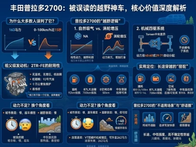 普拉多2700：一台"动力不够却卖断货"的越野车，到底在卖什么？