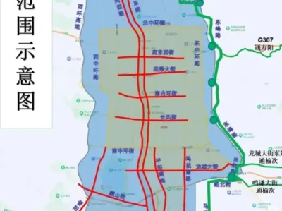 太原限行区域划分图_2025最新太原限行范围全解析