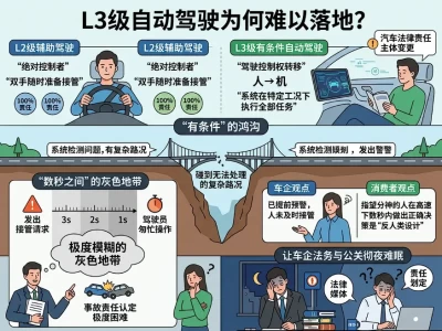 挂上专用牌照的L3级智驾，为什么成了解不开的“责任死结”？
