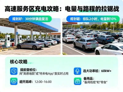 高速服务区充电攻略：电量与路程的拉锯战