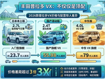 丰田霸道VX深度解析：从23.7万到79万，"VX"两个字母背后藏着什么？