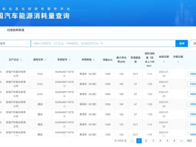 汽车油耗查询_工信部最新权威油耗数据一键获取
