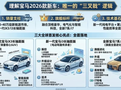 2026宝马最新款全解析：3款全球首发新车，不止900km续航，更颠覆了百年造车逻辑