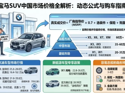 宝马入门SUV实际落地价，可能比你想象中低30%