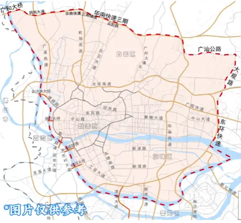 广州开4停4范围地图_最新限行区域边界一目了然 第1张
