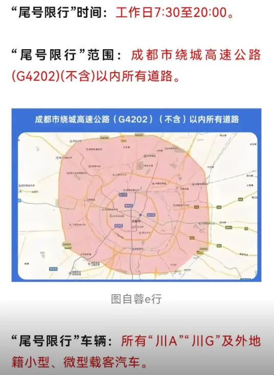 成都限号最新调整_2025年恢复限号时间及规定详解 第1张