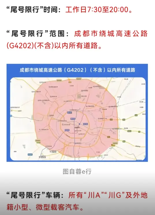 成都限行时间几点到几点_今日限行时段详细查询指南 第1张