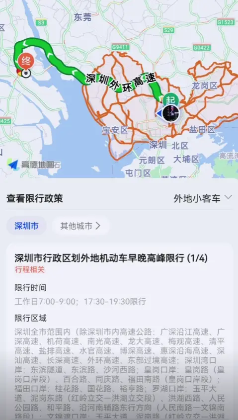 深圳怎么限行外地车牌_2025最新限行政策与规定 第1张
