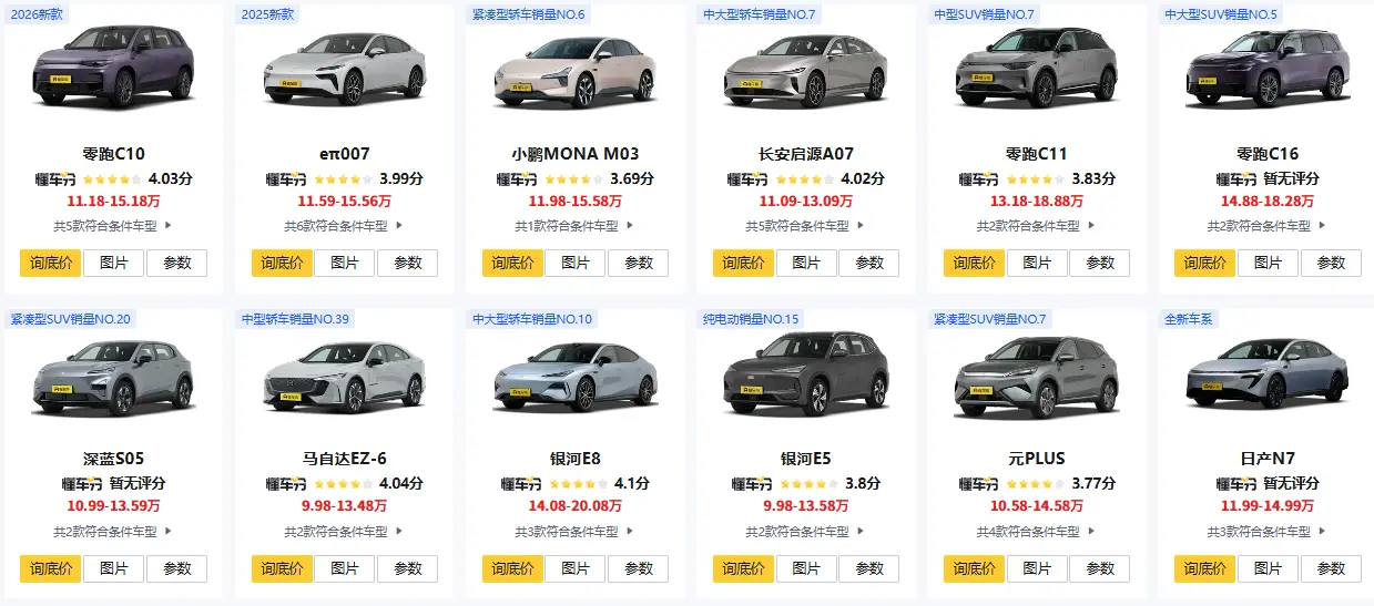 15万续航700公里纯电动汽车_高性价比长续航电动车推荐 第1张