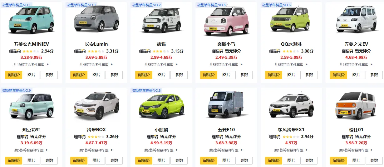 补贴后3万左右纯电动汽车_5万内高性价比新能源车推荐 第1张