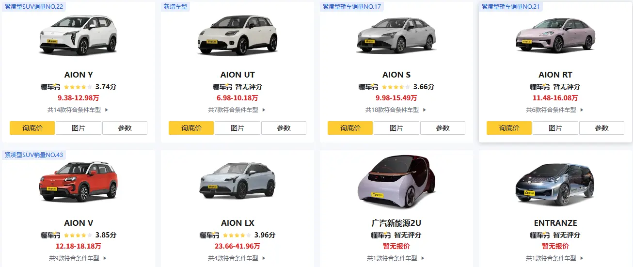 广汽埃安新能源最新款价格_2025年热门车型报价及图片解析 第1张