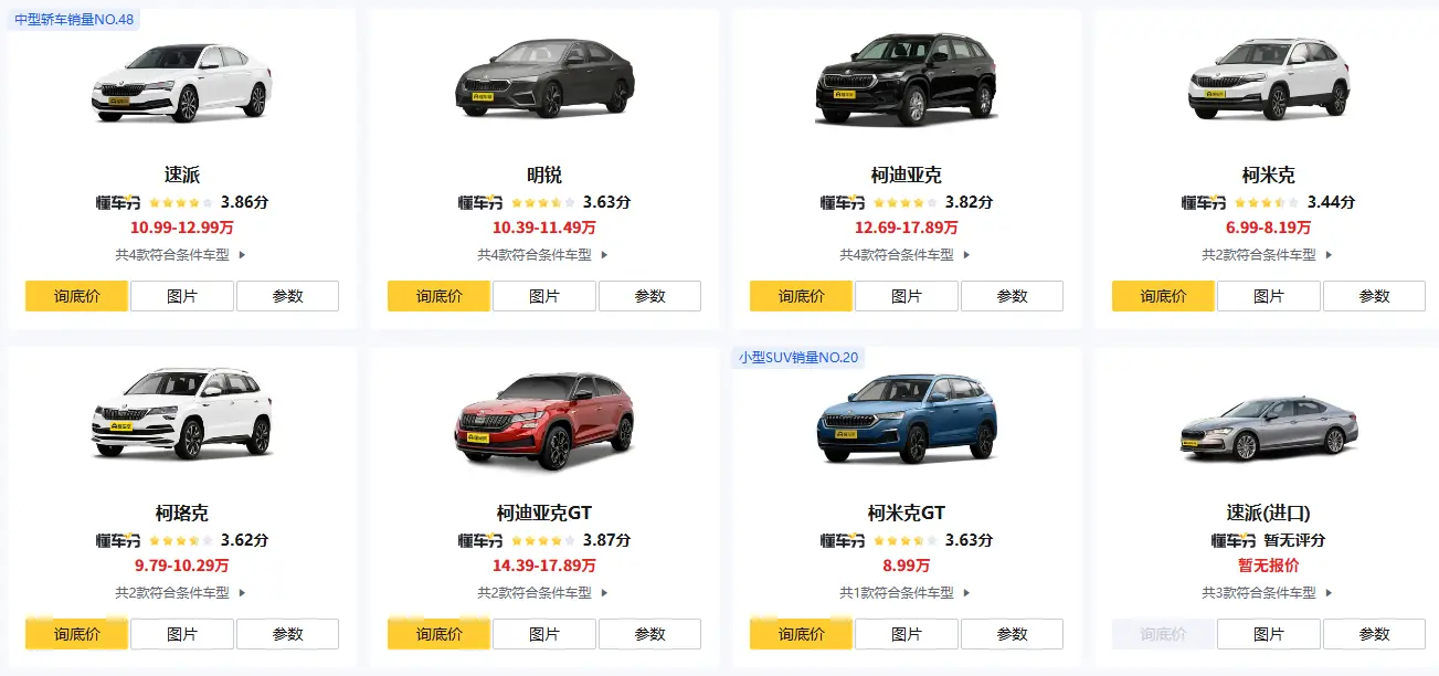 斯柯达价格_2025最新车型报价及购车优惠全解析 第1张