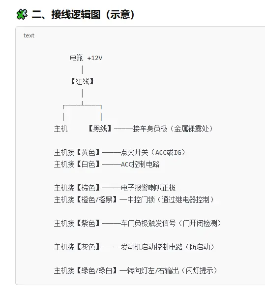 汽车防盗器接线大全_防盗器安装接线图解全攻略 第2张